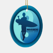 マーベリックス – ハーフムーンベイ(青) セラミックオーナメント (右)