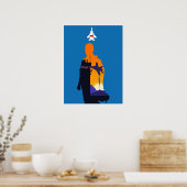 マーベリックパイロットミニマルなシルエットスタイルムービー ポスター (キッチン)