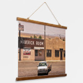 マーベリック木材トップウォールタペストリー 吊り下げ型タペストリー (傾斜あり)