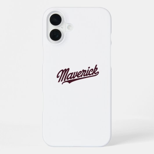 マーベリック・タイポグラフィ iPhoneケース (裏面)