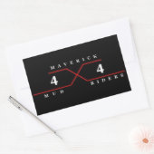 マーベリック・マッド・ライダー 長方形シール (封筒)