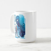 マーベルのスパイダーマン| NYC Hi-Techグラフィック コーヒーマグカップ (正面左)