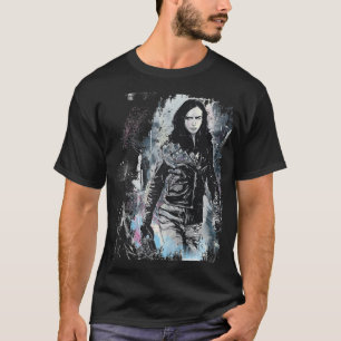 マーベルジェシカ・ジョーンズ・スケッチ・ラグラン野球ティー Tシャツ
