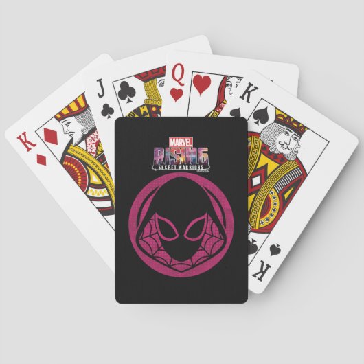 マーベルライジング |幽霊 – スパイダーハーフトーンアイコン トランプ (裏面)