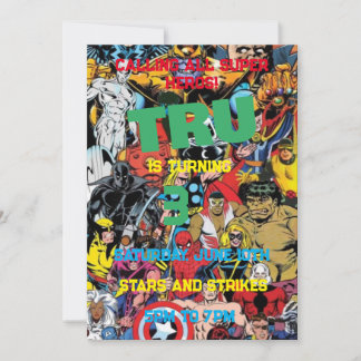 マーベル招待状 招待状