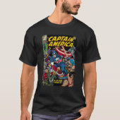 マーベル漫画ヴィンテージキャプテンアメリカアンドヴィラン Tシャツ (正面)