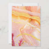 マーベル金ゴールドグリッターバチェロレッテビンゴパーティーゲーム 招待状 (裏面)