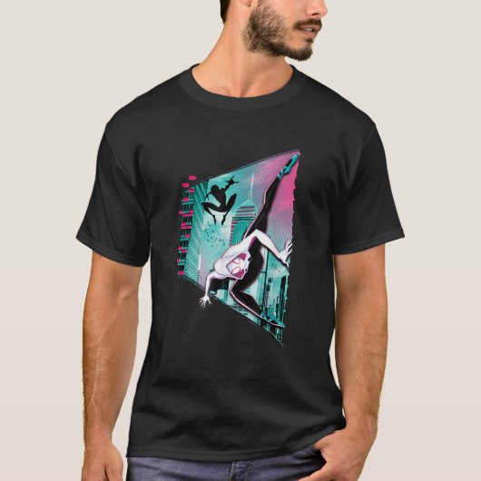 マーベル スパイダーマン スパイダーバース ゴーストスパイダー Tシャツ (正面)