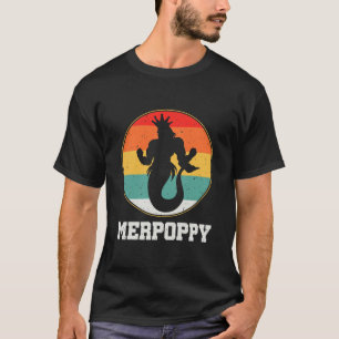 マーポピーセキュリティー人魚おじいちゃん魚 Tシャツ