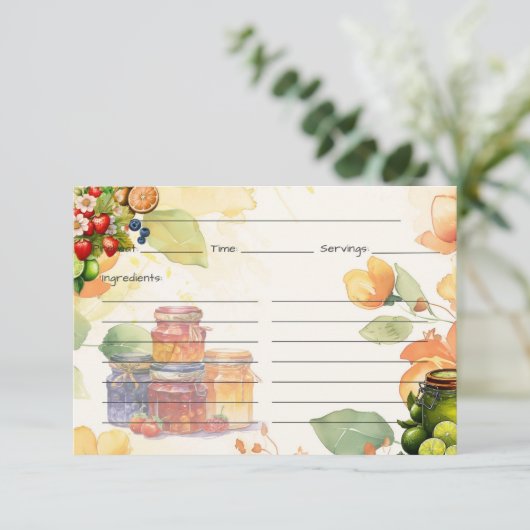 マーマレードレシピカード エンクロージャーカード (スタンド正面)