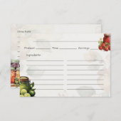 マーマレード基本レシピカード エンクロージャーカード (正面/裏面)