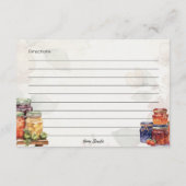 マーマレード基本レシピカード エンクロージャーカード (裏面)