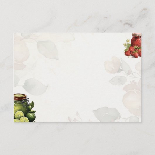 マーマレード基本空白のレシピカード エンクロージャーカード (正面)