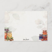 マーマレード基本空白のレシピカード エンクロージャーカード (裏面)