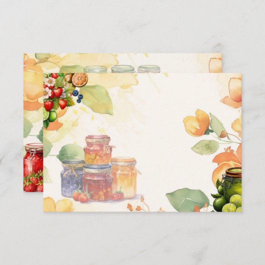 マーマレード空白のレシピカード エンクロージャーカード (正面/裏面)