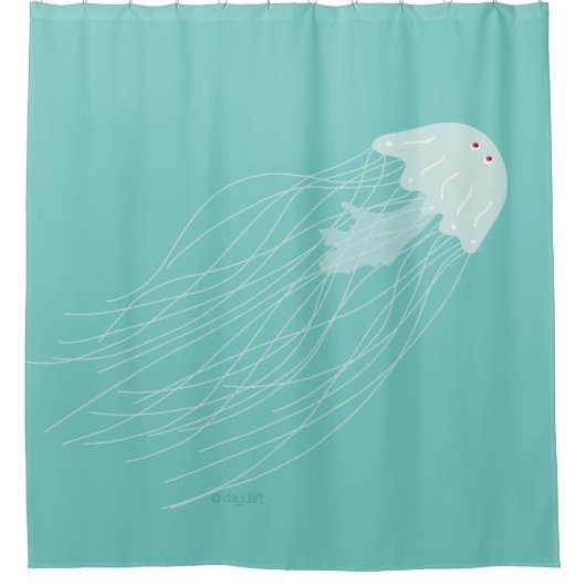 マーマレード – ザクラゲ シャワーカーテン (正面)