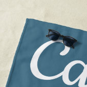 マーマンの乗馬のロブスターのビーチタオル ビーチタオル (インサイチュ)