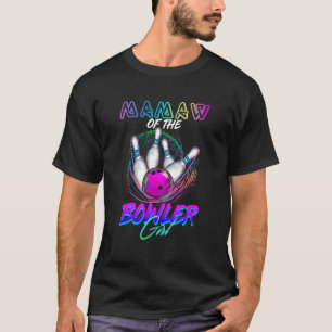マームオブザボウリングをする人、 クリケットの投手ガールマッチングファミリーボーリングP Tシャツ