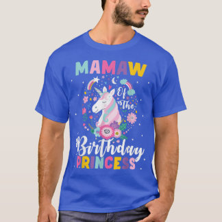 マームオブザ誕生日プリンセスユニコーン誕生日Pa Tシャツ