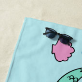 マーメおもしろいドカスタム文字ビーチタオル ビーチタオル (インサイチュ)