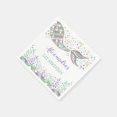 マーメお洒落ド誕生日ザシーサイドパーティー スタンダードカクテルナプキン (角)