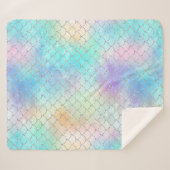 マーメかわいらしドはかりで測海 シェルパブランケット (正面(横))