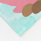 マーメかわいらしドパーソナライズされたフリースベビーブランケット フリースブランケット (角)