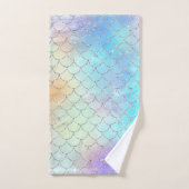 マーメかわいらしーはかりで測ド バスタオルセット (ハンドタオル)