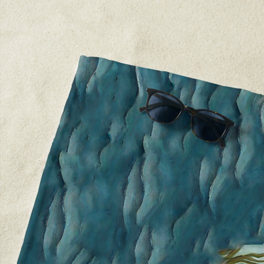 マーメかわいらしーパーソナライズされたド ビーチタオル (インサイチュ)