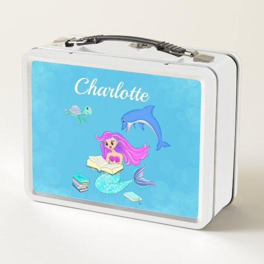マーメきらめくドの読本が個人用に メタルランチボックス (裏面)