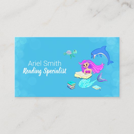 マーメきらめくー読ドの書籍名刺 名刺 (正面)