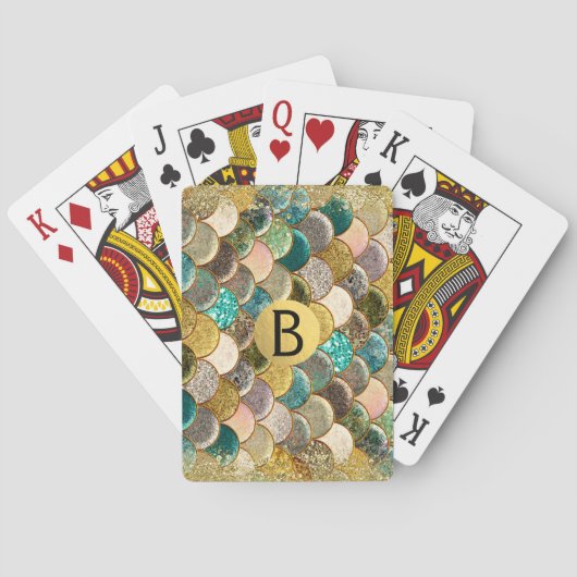 マーメはかりで測ド数々のカラーグリッターグラムトレンディー トランプ (裏面)