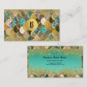 マーメはかりで測ド数々のカラーグリッターグラムトレンディー 名刺 (正面/裏面)