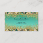 マーメはかりで測ド数々のカラーグリッターグラムトレンディー 名刺 (裏面)