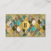 マーメはかりで測ド数々のカラーグリッターグラムトレンディー 名刺 (正面)