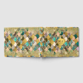 マーメはかりで測ド数々のカラーグリッターグラムパーティー ゲストブック (全面)