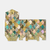 マーメはかりで測ド数々のカラーグリッターグラムパーティー フェイバーボックス (折り畳みなし)