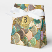 マーメはかりで測ド数々のカラーグリッターグラムパーティー フェイバーボックス (正面サイド)