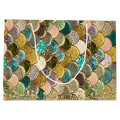 マーメはかりで測ド数々のカラーグリッターグラムパーティー ラージペーパーバッグ (裏面)