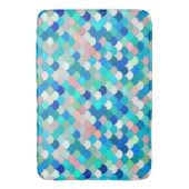 マーメはかりで測ド、アクア、シェルピンク、コバルト バスマット (正面縦)