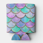 マーメはかりで測ド：水彩波パターン。 缶クーラー (裏面)