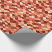 マーメはかりで測ド、銅、ブラウン、クリーム、タン ラッピングペーパー (角)