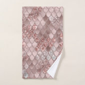 マーメはかりで測ドGlam #5 (フェイクグリッター)#decor #art バスタオルセット (ハンドタオル)