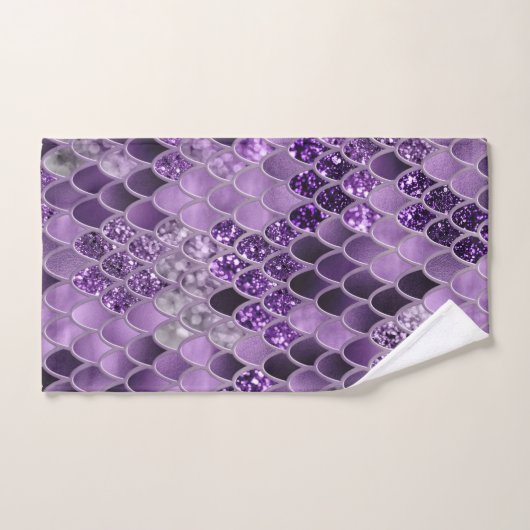 マーメはかりで測ドGlam #7 (フェイクグリッター)#decor #art バスタオルセット (ハンドタオル)