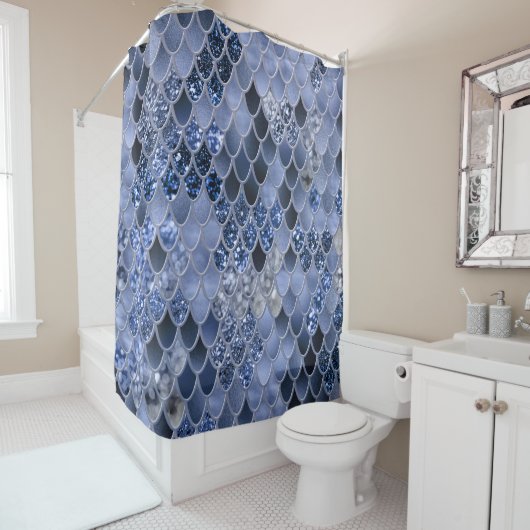 マーメはかりで測ドGlam #8 (フェイクグリッター)#decor #art シャワーカーテン (インサイチュ)