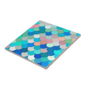 マーメイはかりで測ド、アクア、シェルピンク、コバルト タイル (側面)