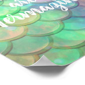 マーメイズマーメイド感動的引用文 ポスター (角)