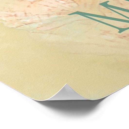 マーメイドおもしろいビーチ引用文 ポスター (角)