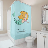 マーメイドおもしろい名前をカスタムする&カラーシャワーカーテン シャワーカーテン (インサイチュ)