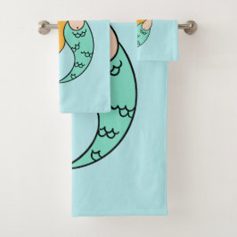 マーメイドおもしろい名前をカスタムする&カラータオルセット バスタオルセット
